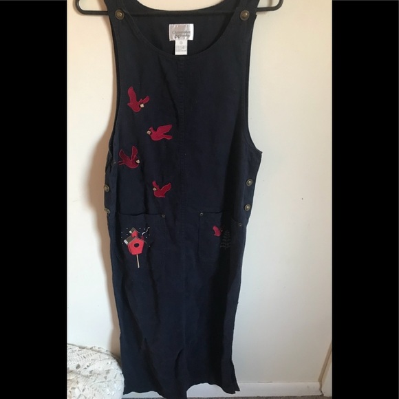 Christopher &Banks Red Bird Dress - Picture 1 of 2